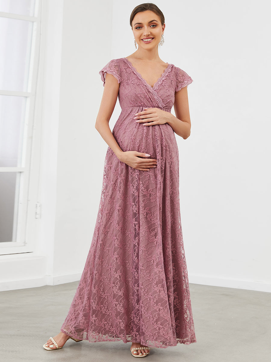 Maternité - Robe de grossesse en velours à paillettes