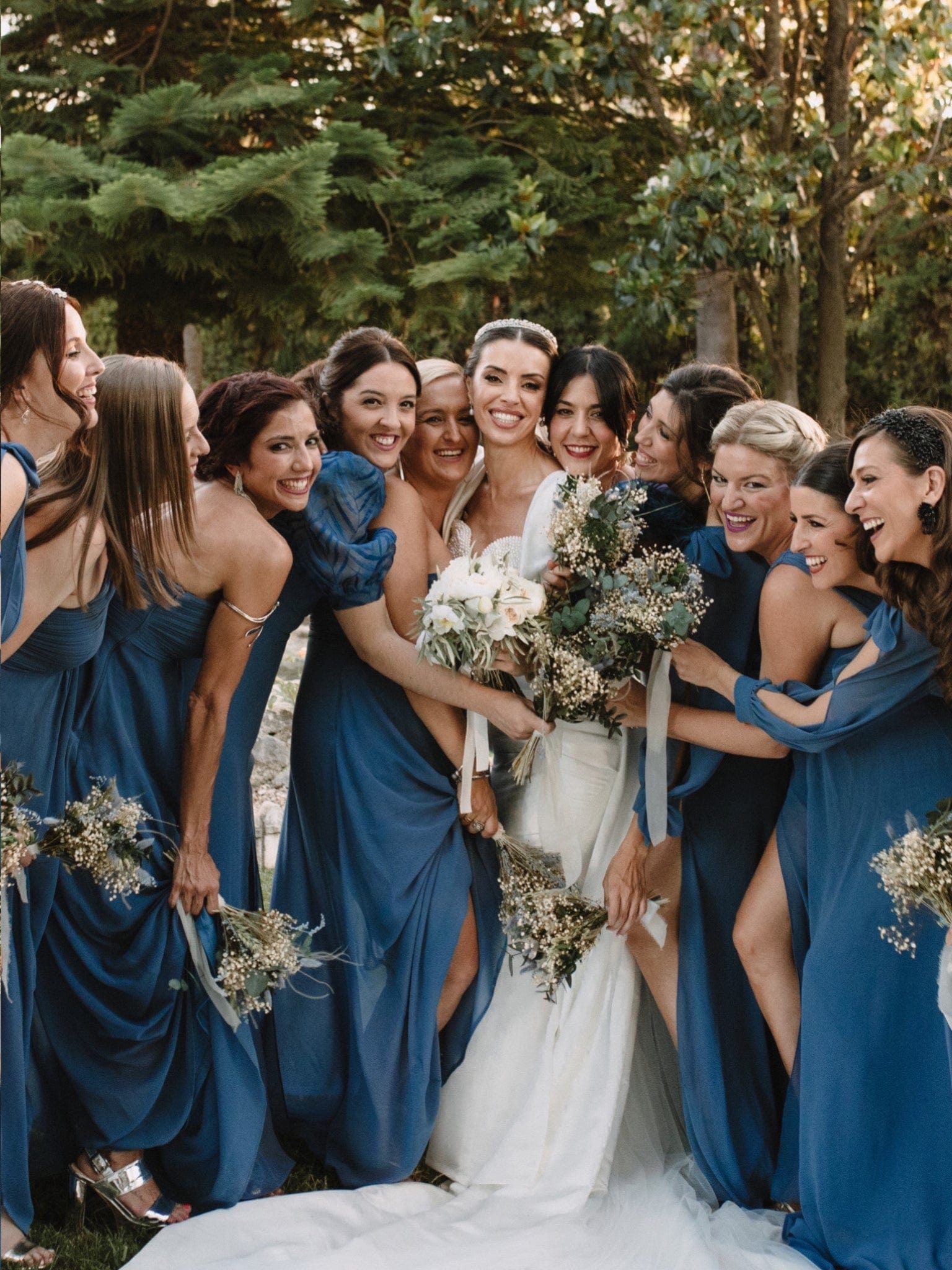 Meilleurs Choix de Robes de Demoiselle d'Honneur Bleu Poussiéreux