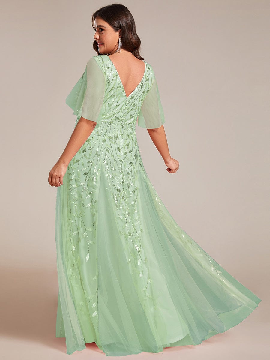 Sage Green Bridesmaid Dresses #style_EE00736MG