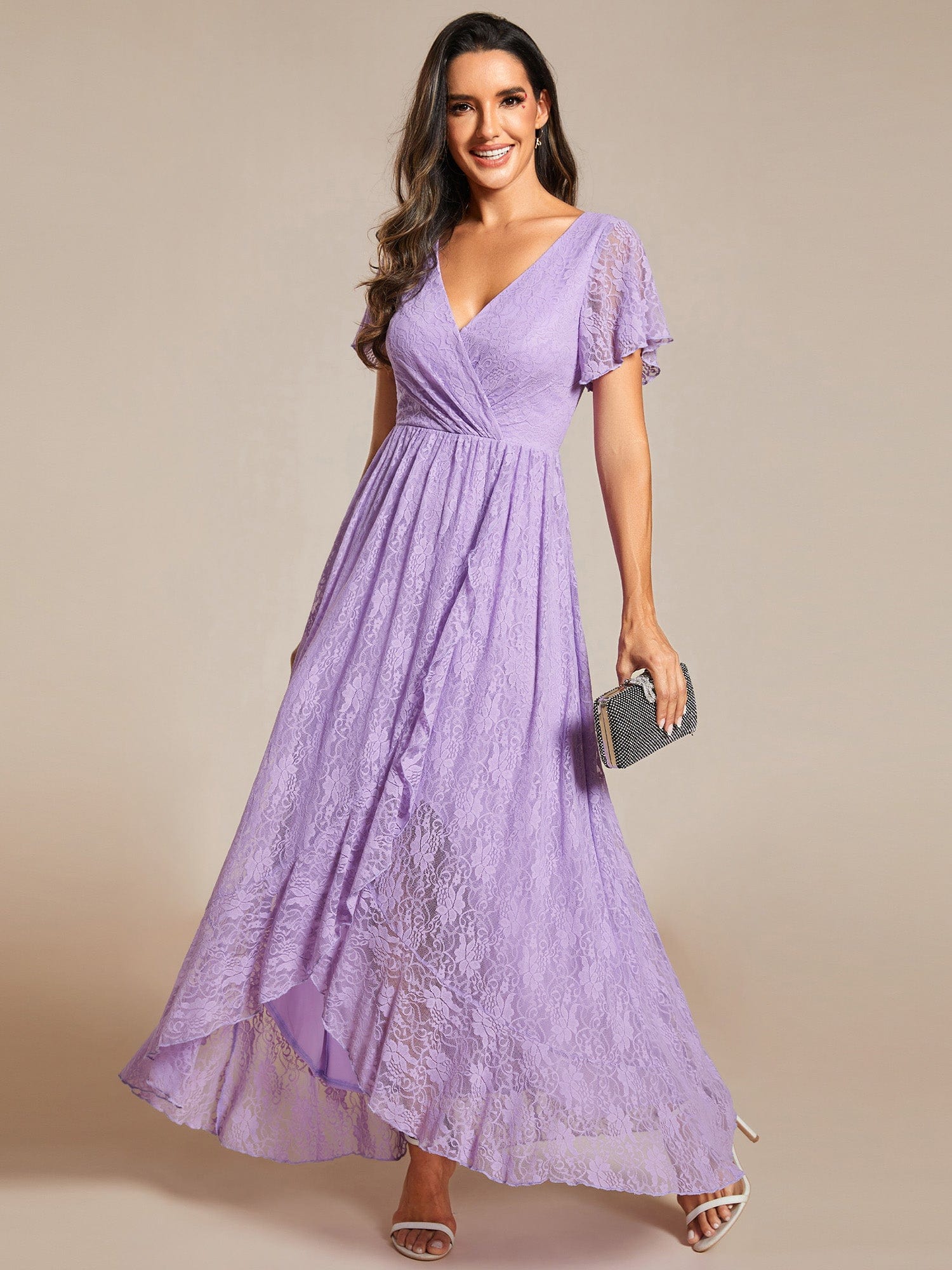 Top Picks Lilac & Lavender Bridesmaid Gowns #style_EE01489LV