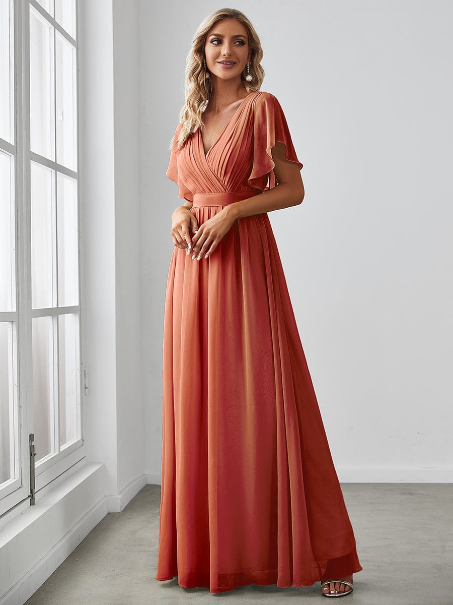 Les meilleurs choix de robes de soirée orange brûlé #Style_EE0164A