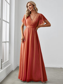 Les meilleurs choix de robes de soirée orange brûlé #Style_EE0164A