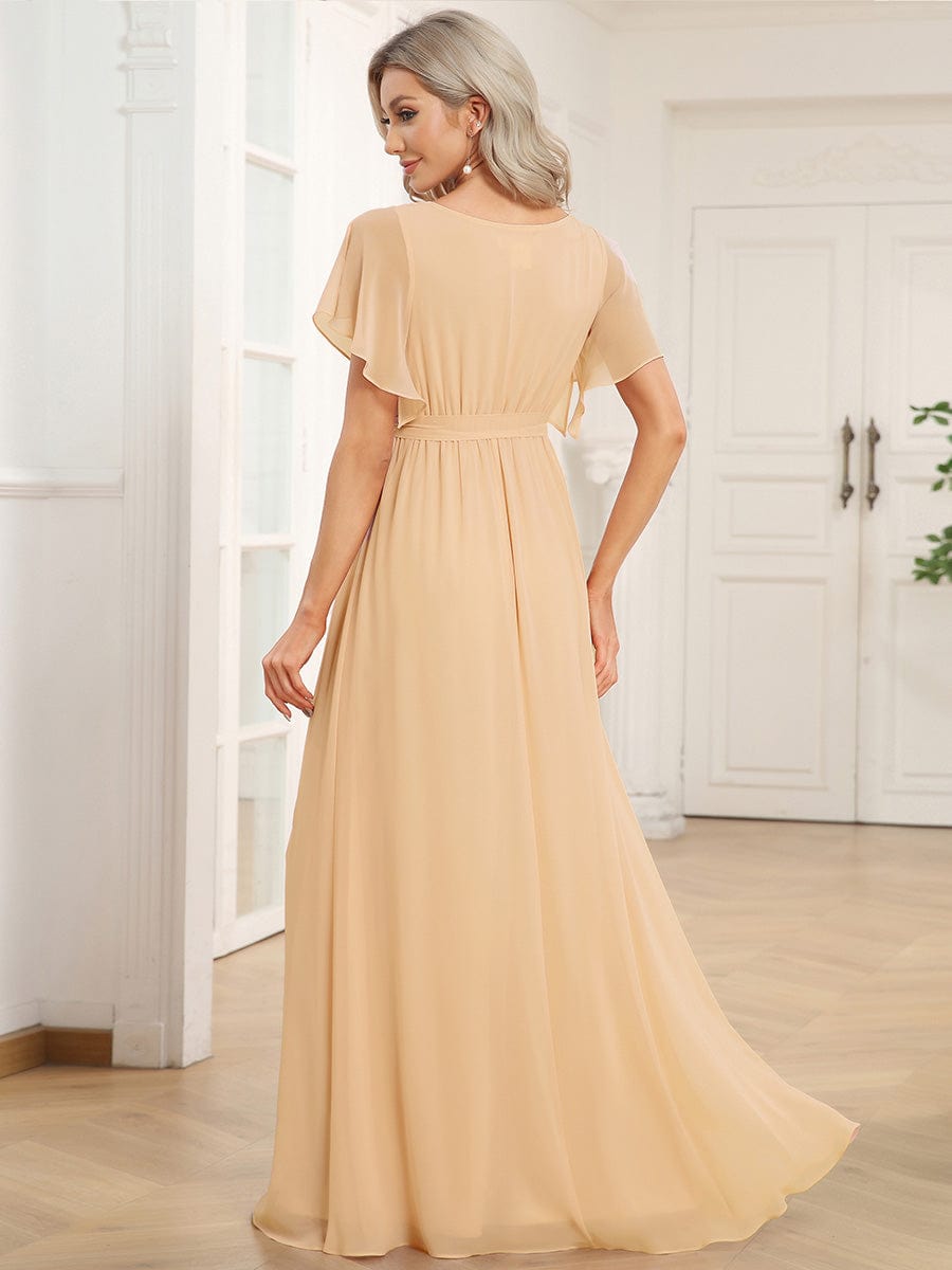 Top Picks Champagne Bridesmaid Gowns #style_EE0164ACH