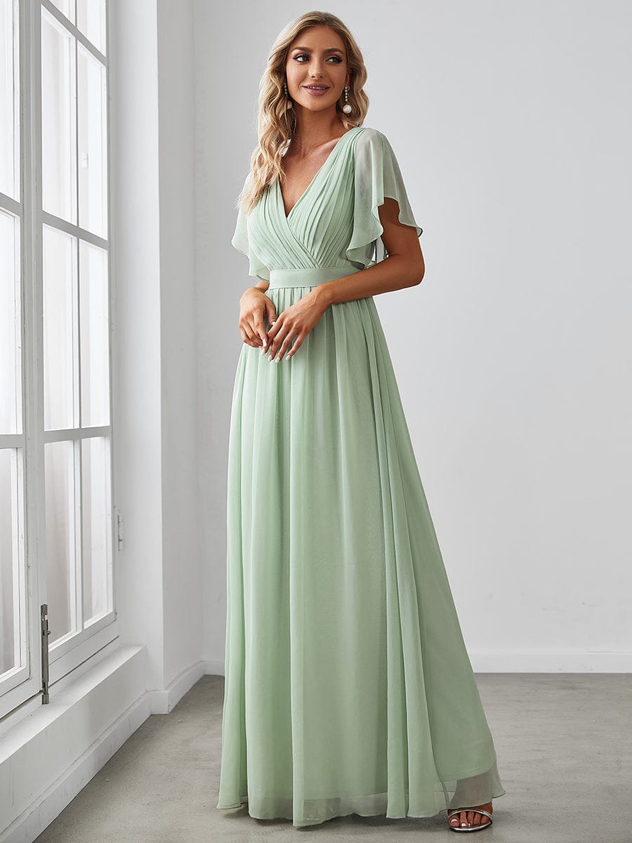 Sage Green Bridesmaid Dresses #style_EE0164AMG