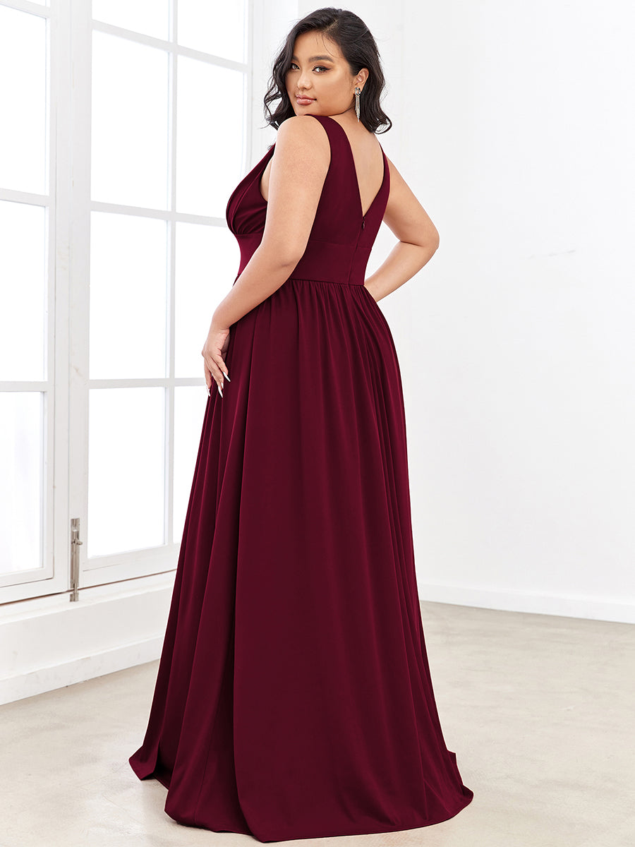 Robe de soirée bordeaux automne et hiver #style_EE0168BBD