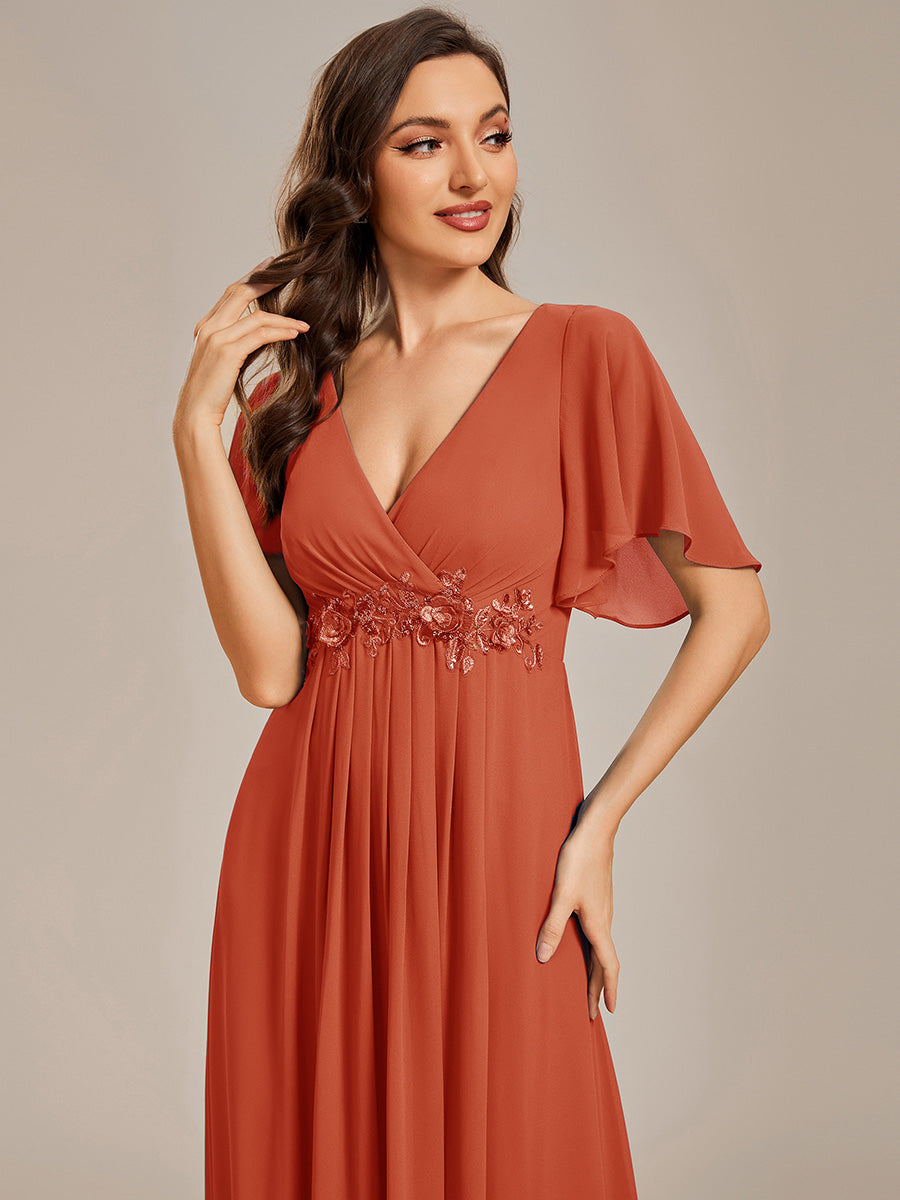 Les meilleurs choix de robes de soirée orange brûlé #Style_EE01960