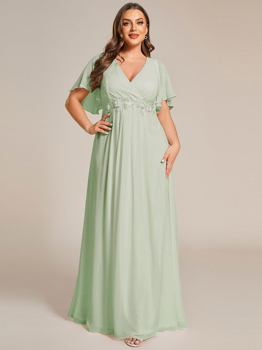 Sage Green Bridesmaid Dresses #style_EE01960MG