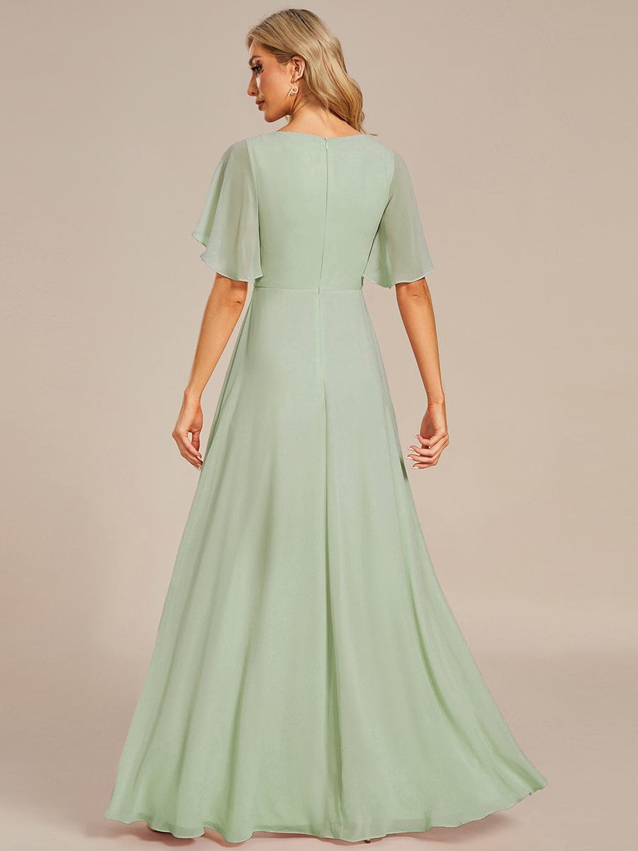 Sage Green Bridesmaid Dresses #style_EE01960MG