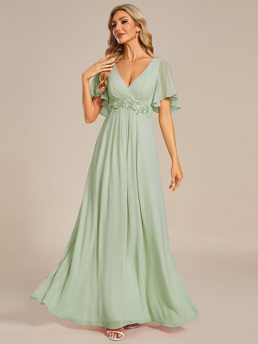 Sage Green Bridesmaid Dresses #style_EE01960MG