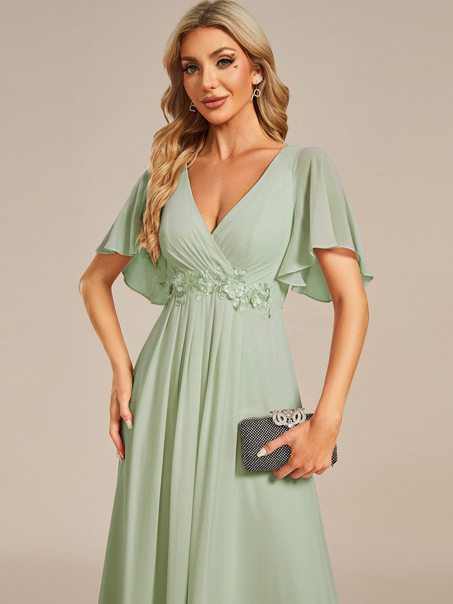 Sage Green Bridesmaid Dresses #style_EE01960MG