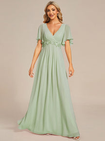 Sage Green Bridesmaid Dresses #style_EE01960MG