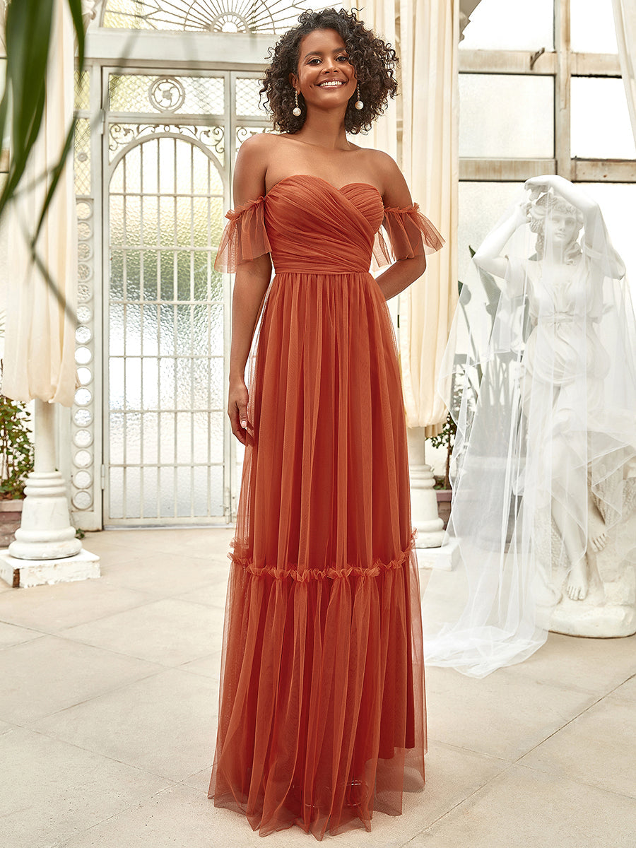 Les meilleurs choix de robes de soirée orange brûlé #Style_EE50126