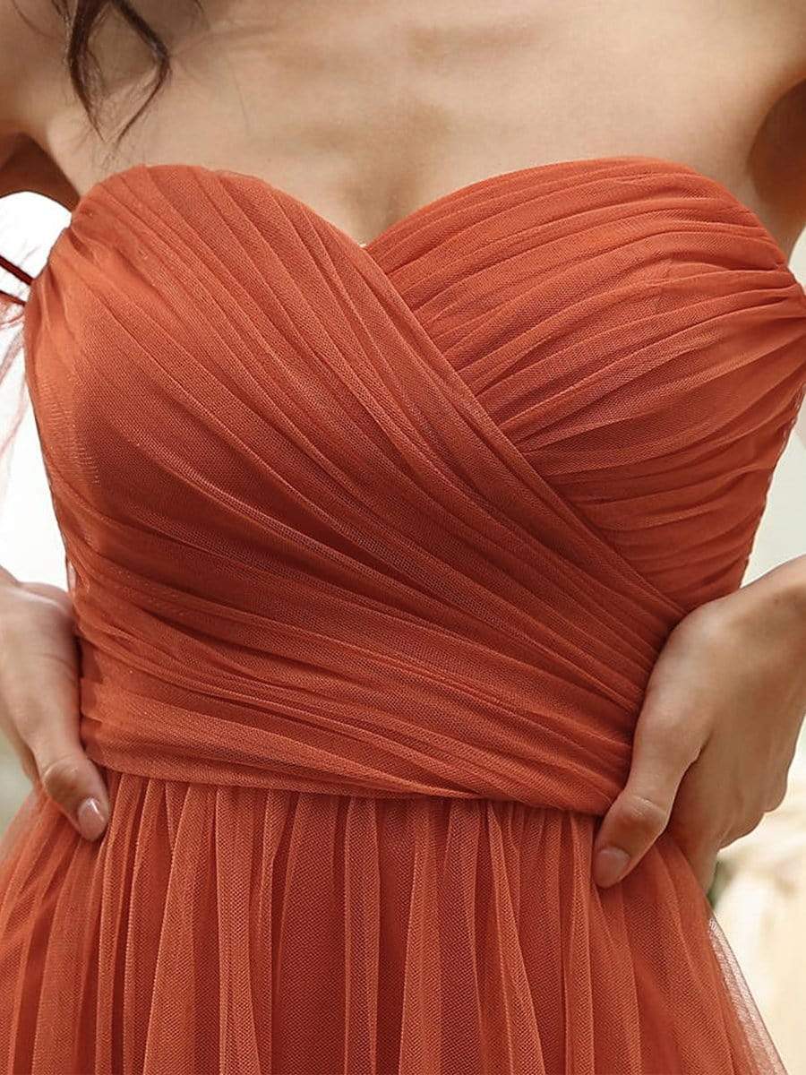 Les meilleurs choix de robes de soirée orange brûlé #Style_EE50126