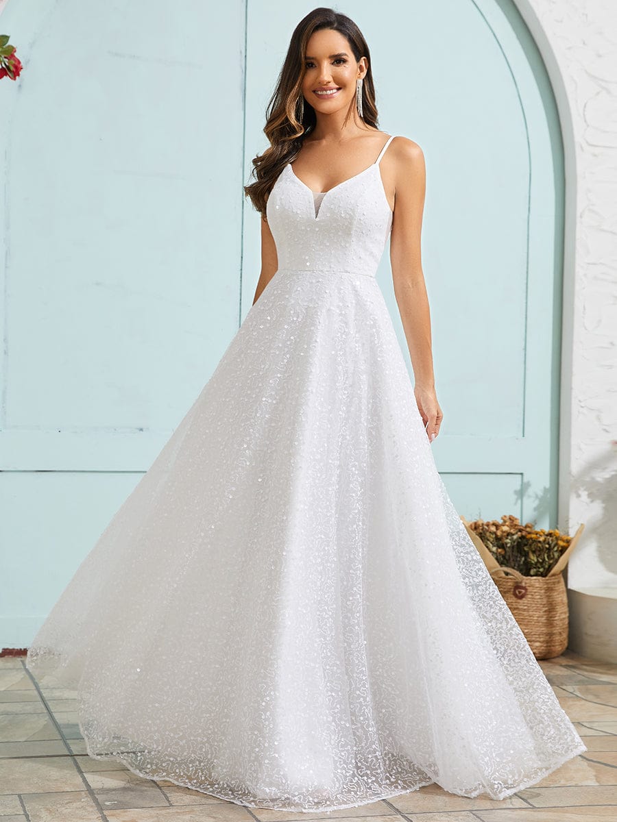 Robe mariée tulle pailleté sale