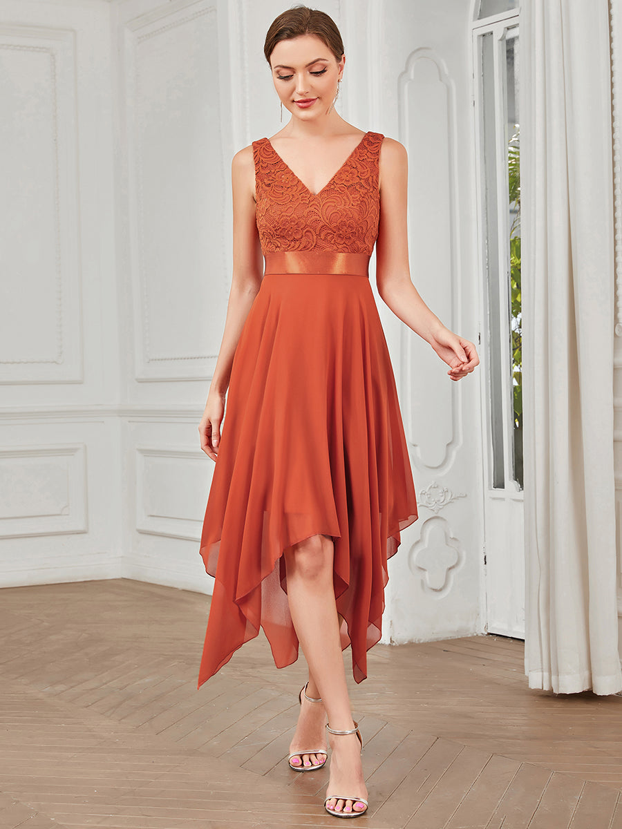 Les meilleurs choix de robes de soirée orange brûlé #Style_EP00207