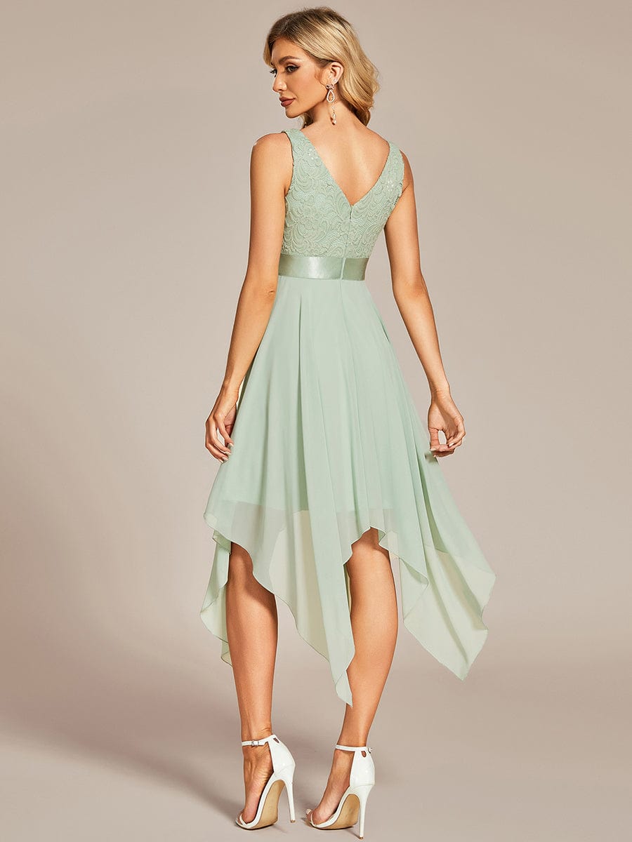 Sage Green Bridesmaid Dresses #style_EP00207MG