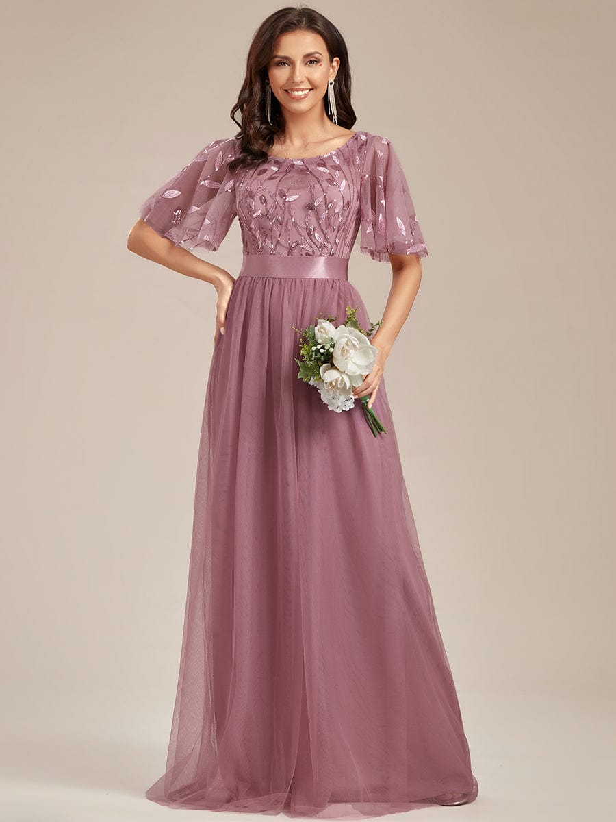 Purple Orchid Bridesmaid Dresses #style_EP00904OD