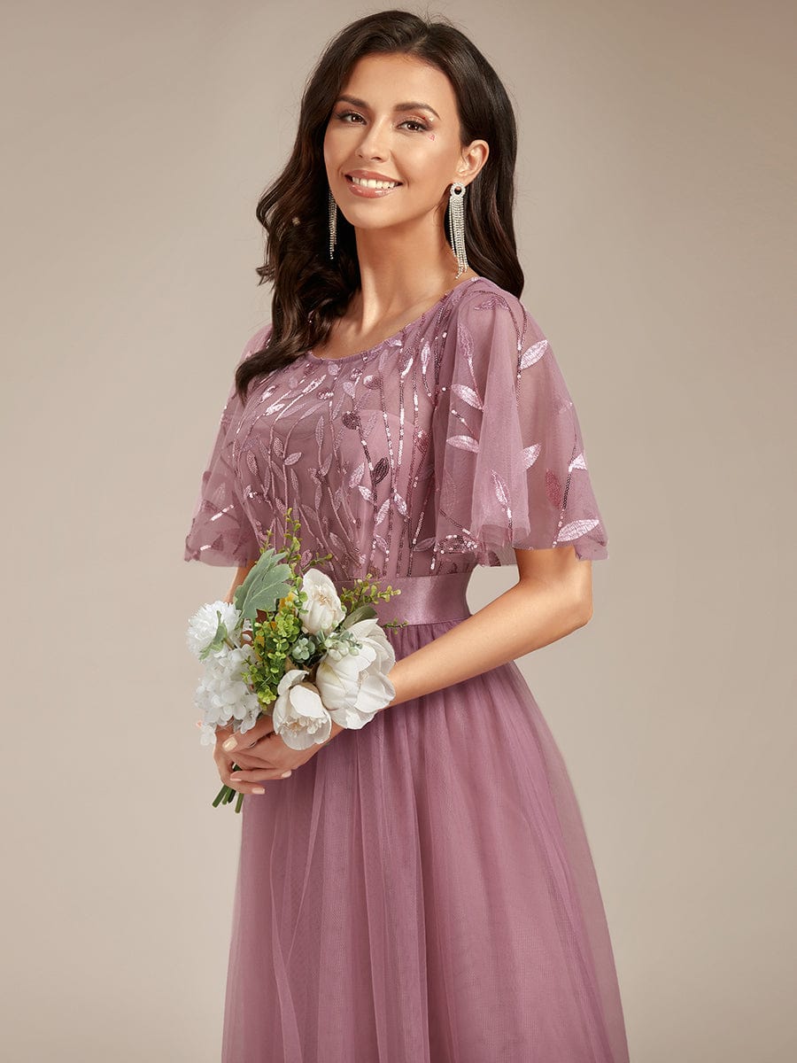 Purple Orchid Bridesmaid Dresses #style_EP00904OD