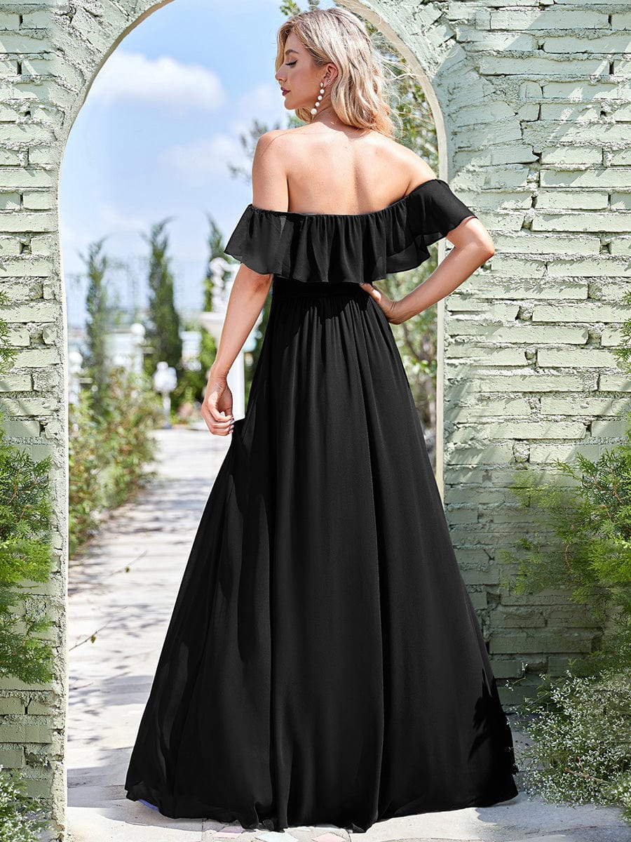 black bridesmaid dresses #style_ES00969BK