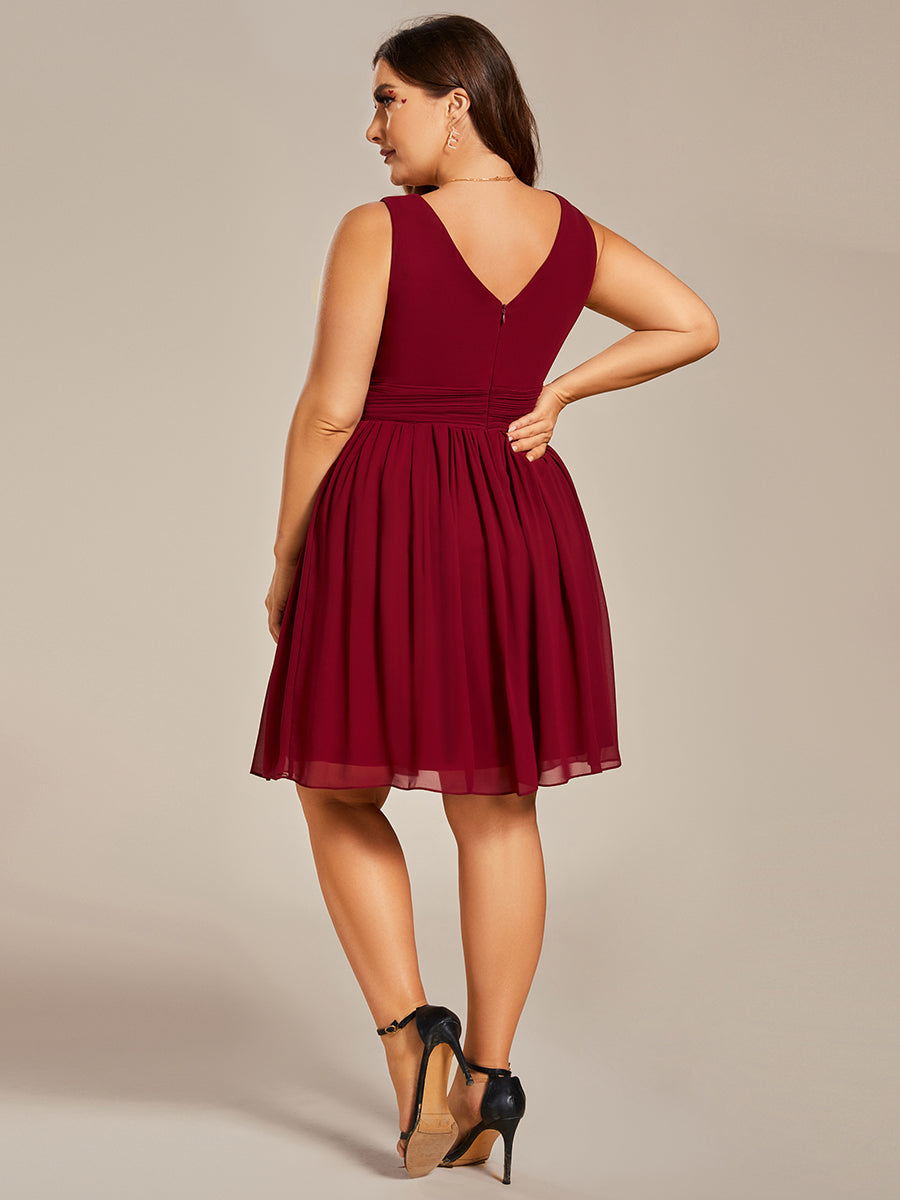 Robe de soirée bordeaux automne et hiver #style_EP03989BD