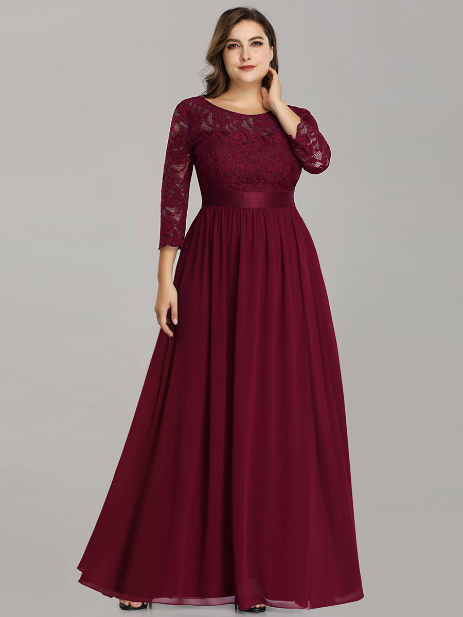 Robe de soirée bordeaux automne et hiver #style_EP07412BD