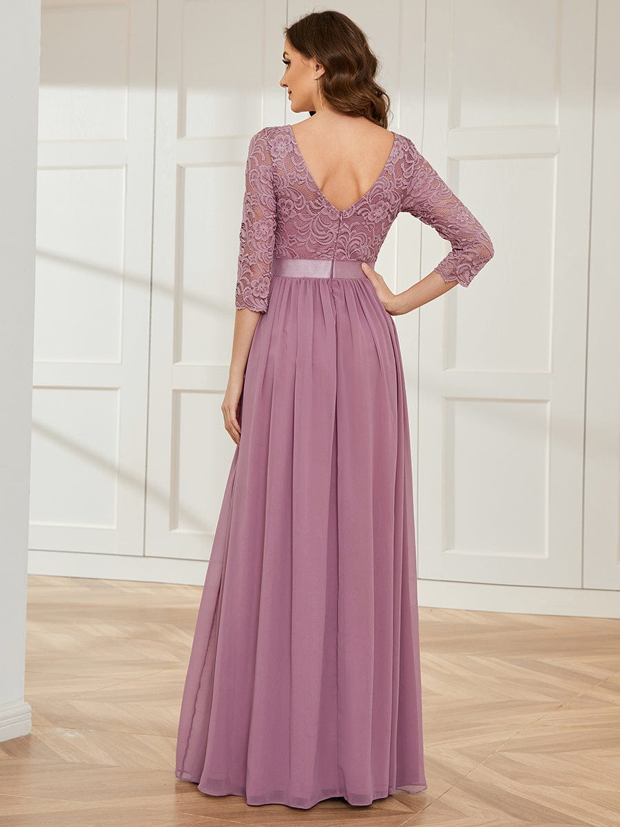 Purple Orchid Bridesmaid Dresses #style_EP07412OD