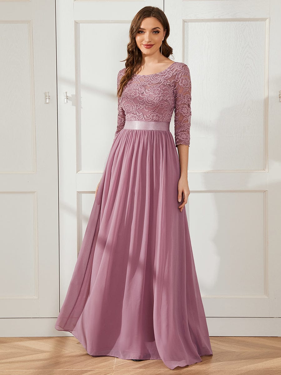 Purple Orchid Bridesmaid Dresses #style_EP07412OD