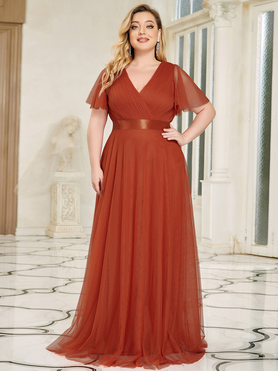 Les meilleurs choix de robes de soirée orange brûlé #Style_EP07962