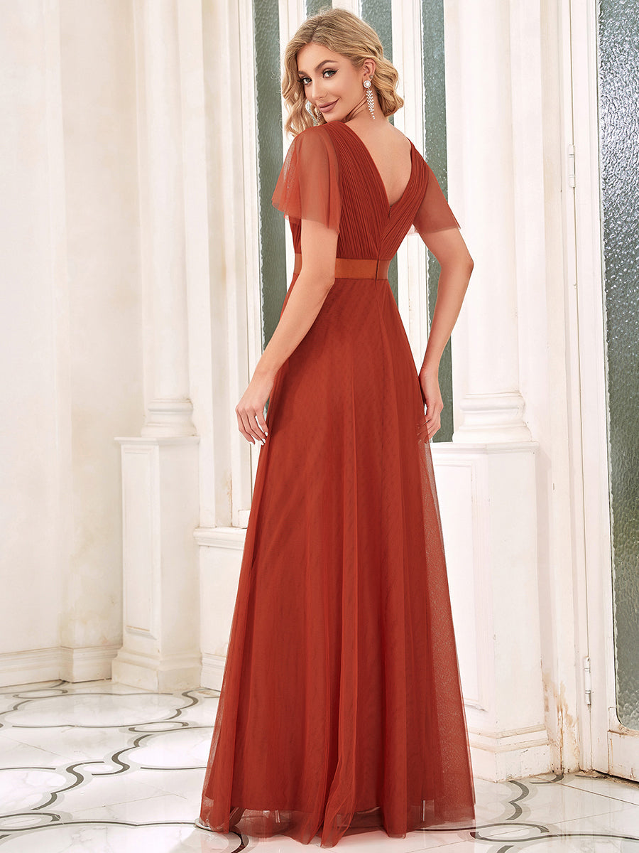 Les meilleurs choix de robes de soirée orange brûlé #Style_EP07962