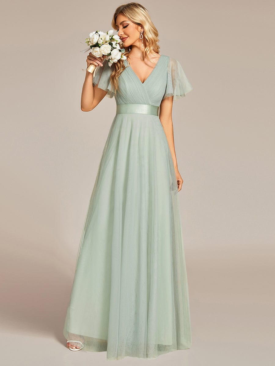 Sage Green Bridesmaid Dresses #style_EP07962MG