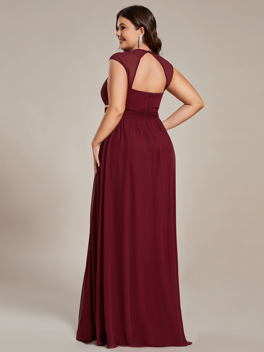 Robe de soirée bordeaux automne et hiver #style_EP08698BD