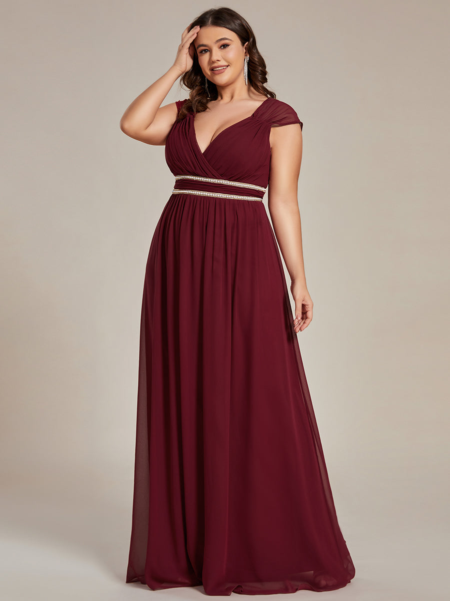 Robe de soirée bordeaux automne et hiver #style_EP08698BD