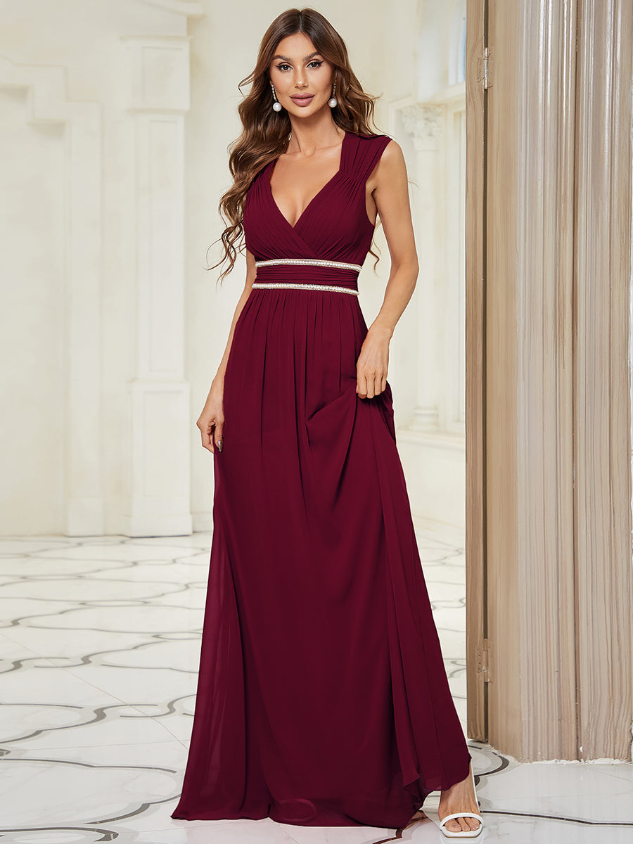 Robe de soirée bordeaux automne et hiver #style_EP08698BD