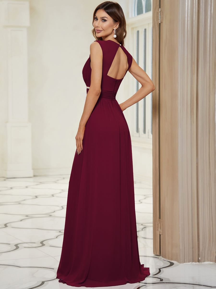 Robe de soirée bordeaux automne et hiver #style_EP08698BD