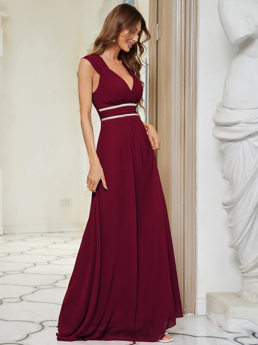 Robe de soirée bordeaux automne et hiver #style_EP08698BD