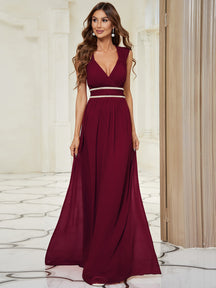 Robe de soirée bordeaux automne et hiver #style_EP08698BD