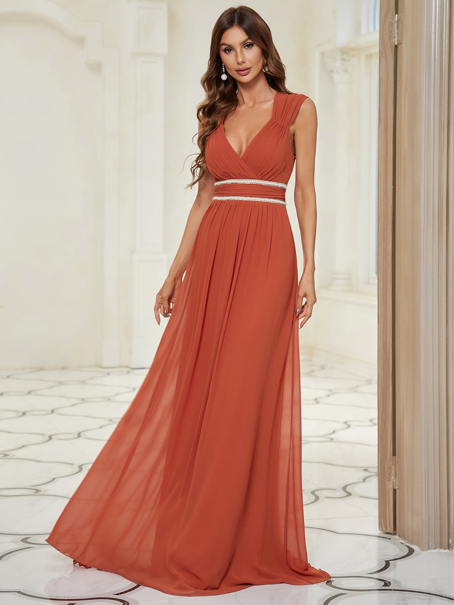 Les meilleurs choix de robes de soirée orange brûlé #Style_EP08698