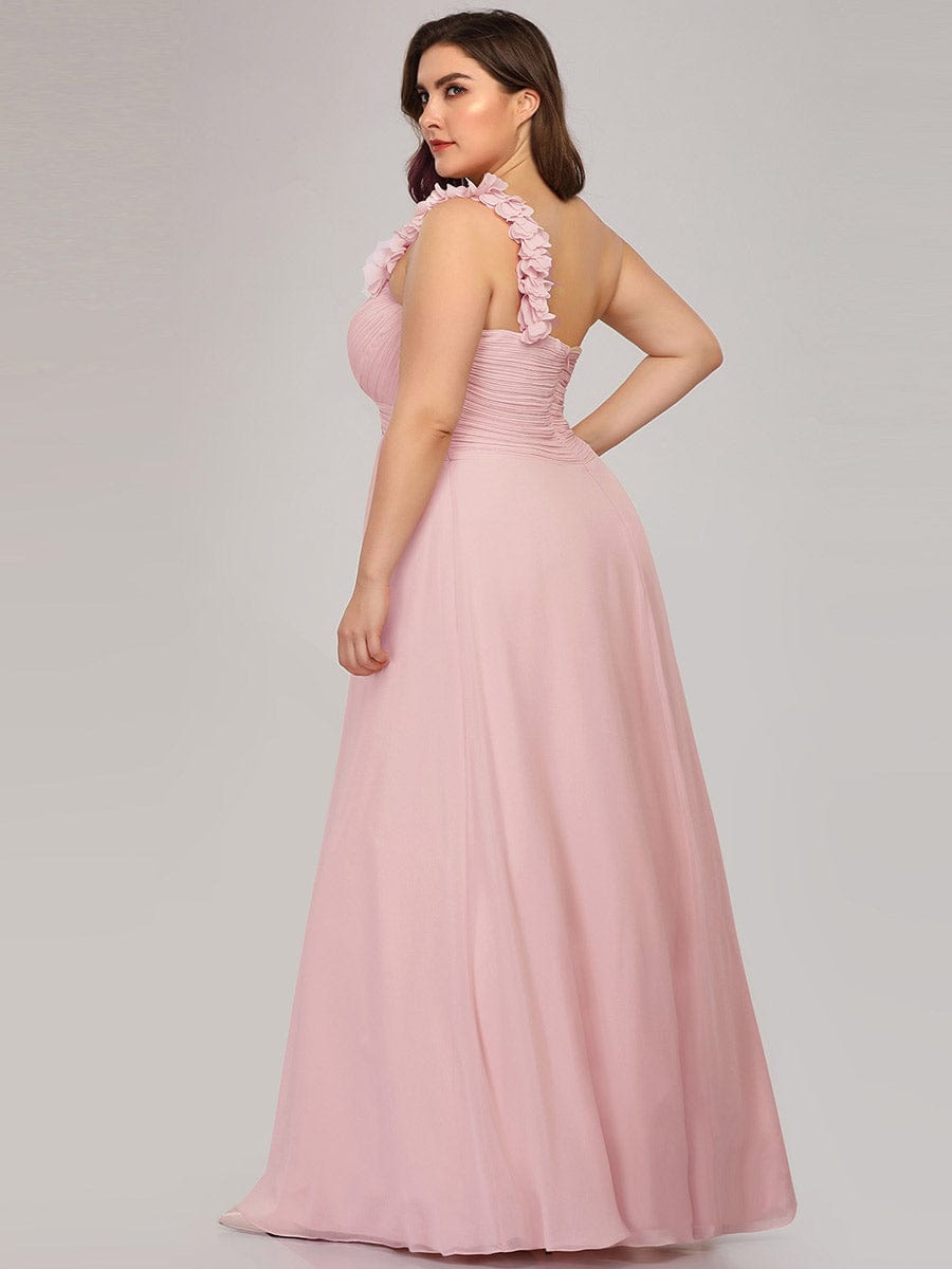 Pink Chiffon Bridesmaid Dresses #style_EP09768PK