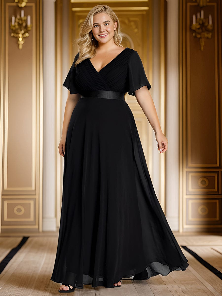 black bridesmaid dresses #style_EP09890BK