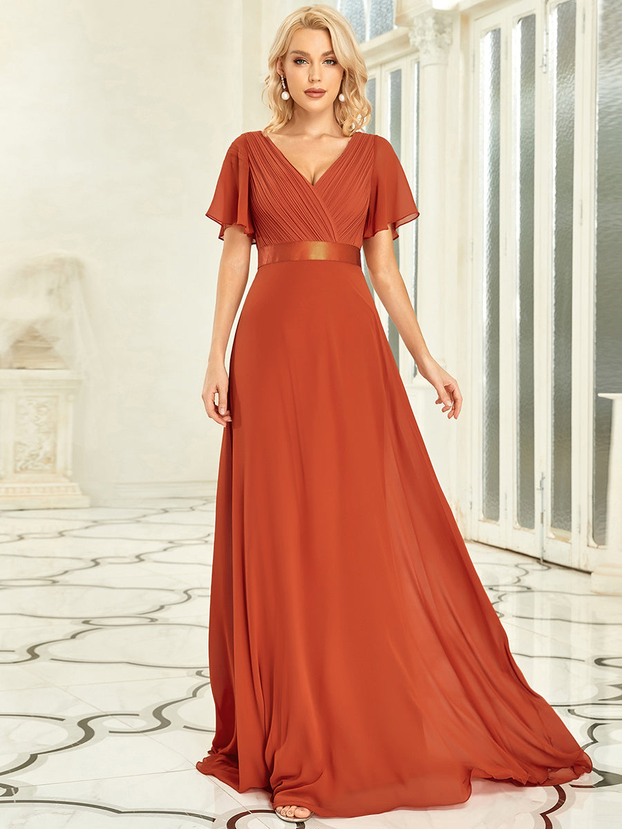 Les meilleurs choix de robes de soirée orange brûlé #Style_EP09890