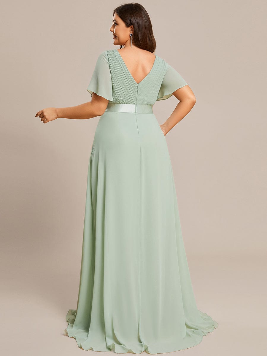 Sage Green Bridesmaid Dresses #style_EP09890MG