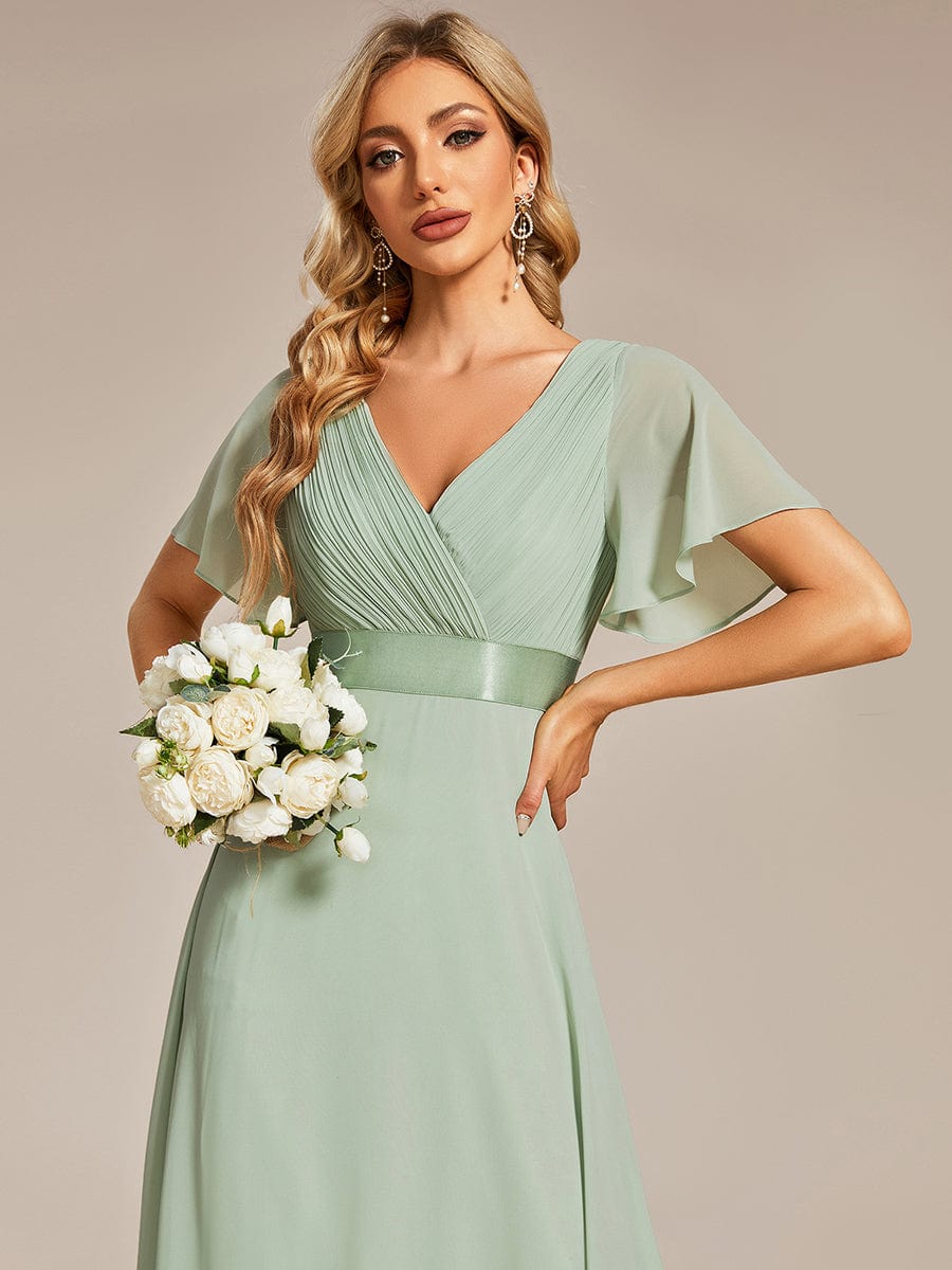 Sage Green Bridesmaid Dresses #style_EP09890MG