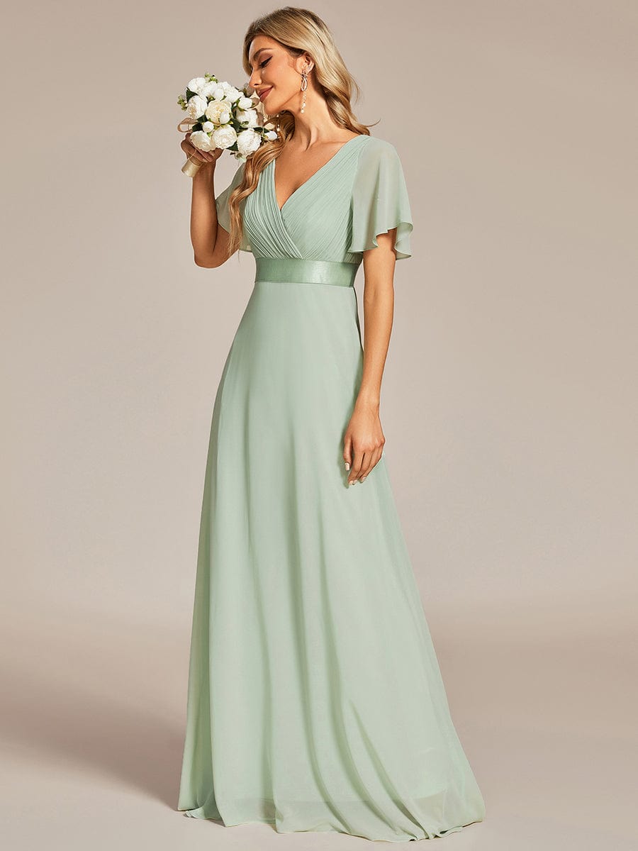 Sage Green Bridesmaid Dresses #style_EP09890MG