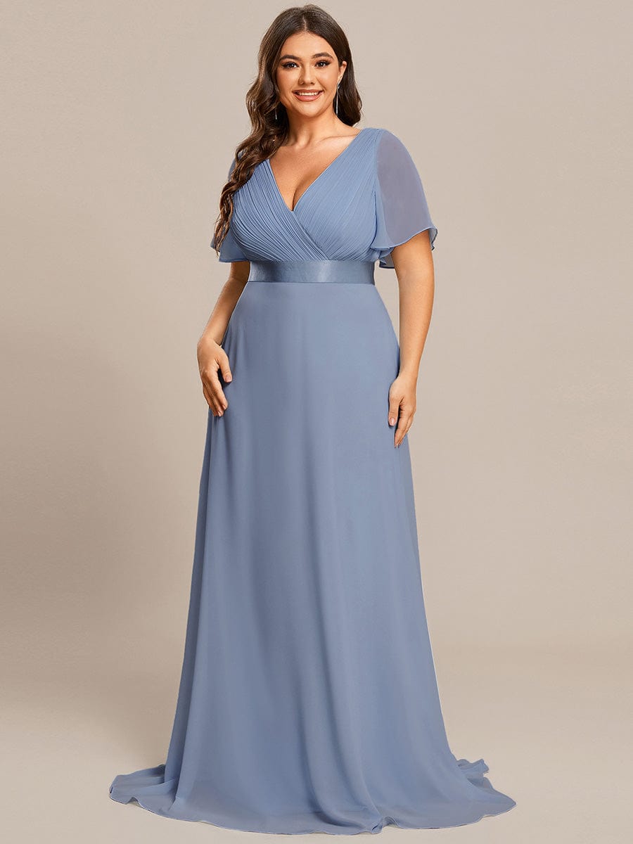 Blue Bridesmaid Dresses #style_EP09890SL