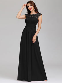 black bridesmaid dresses #style_EP09996BK