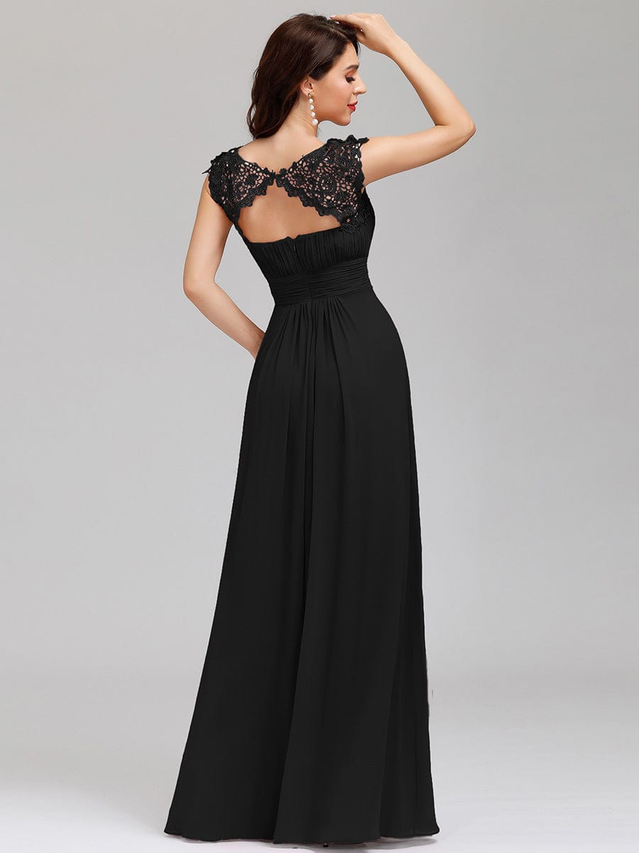 black bridesmaid dresses #style_EP09996BK