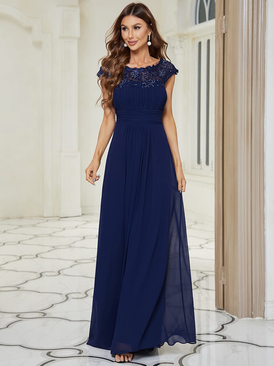 Navy Blue Bridesmaid Dresses #style_EP09996NB