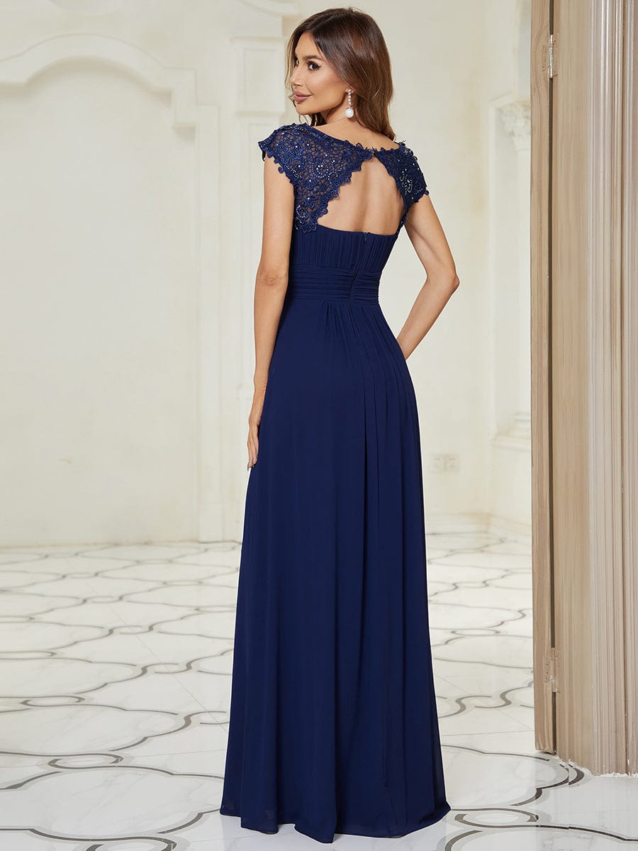 Navy Blue Bridesmaid Dresses #style_EP09996NB