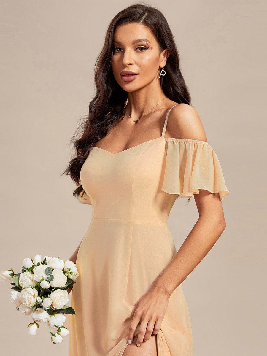 Top Picks Champagne Bridesmaid Gowns #style_ES00237CH