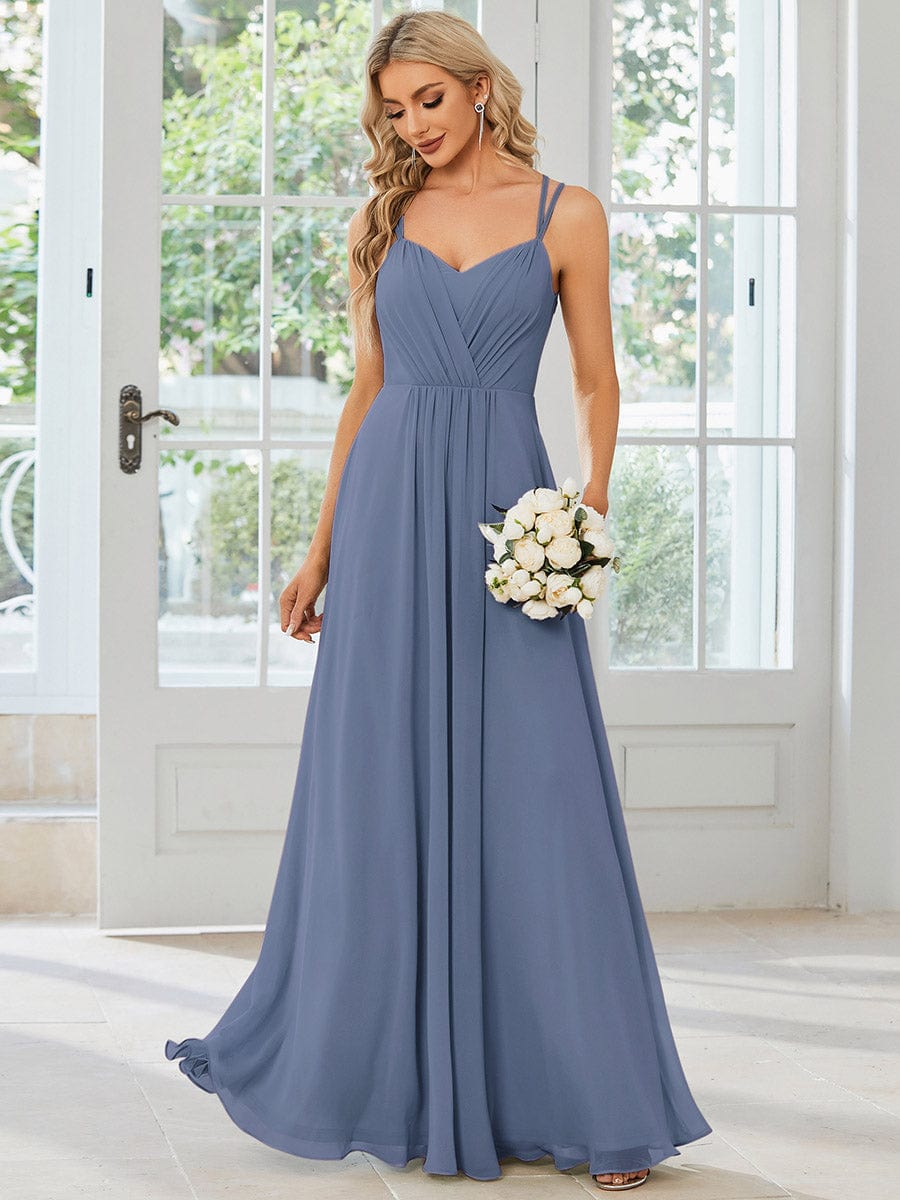 Blue Bridesmaid Dresses #style_ES01692DN